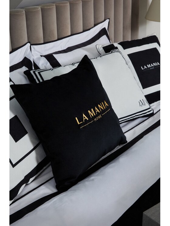 La Mania La Mania Poduszka dekoracyjna Black & Gold Czarny