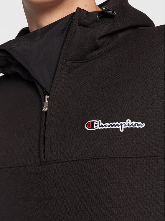 Champion Champion Bluza Half-Zip Heavy 217866 Czarny Regular Fit