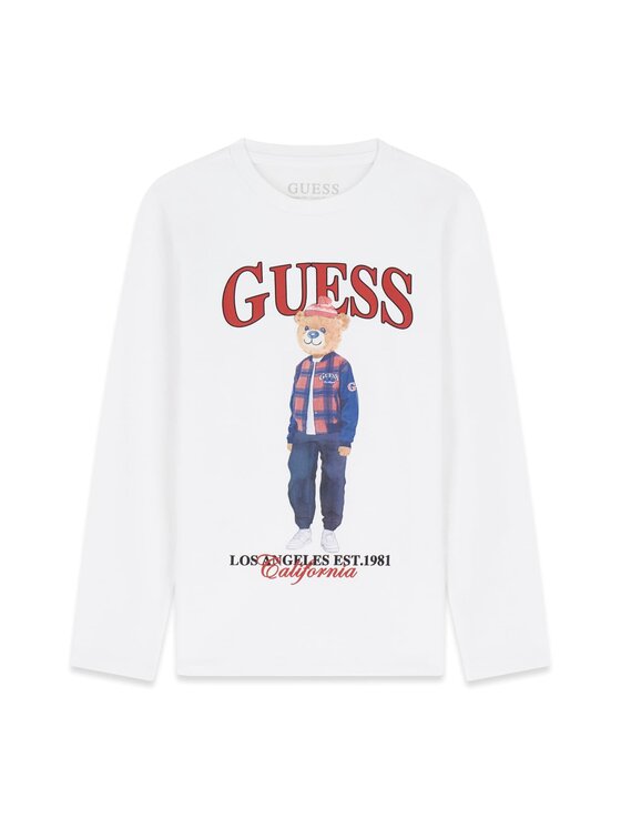 Guess Kids Guess Kids T-Shirt 184426 Biały Classic Fit