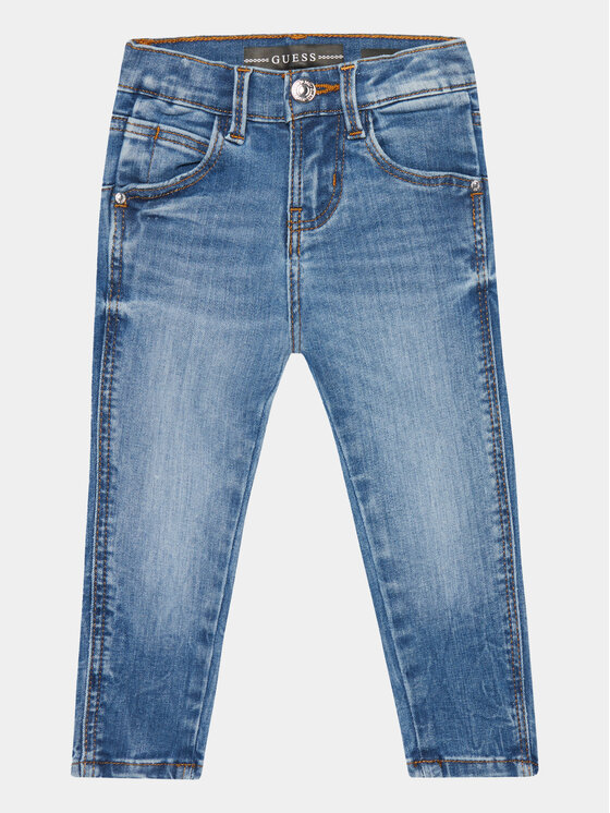 Guess Džínsy K3YA08 D4CA0 Tmavomodrá Skinny Fit