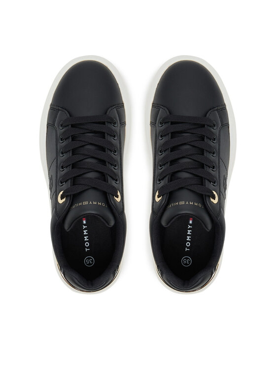 Tommy Hilfiger Tommy Hilfiger Sneakersy Low Cut Lace-Up T3A9-33985-1355 Czarny