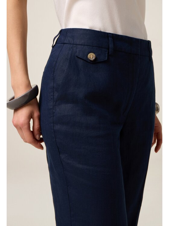 Oltre Oltre Pantaloni di tessuto P016R008440N034 Blu Regular Fit