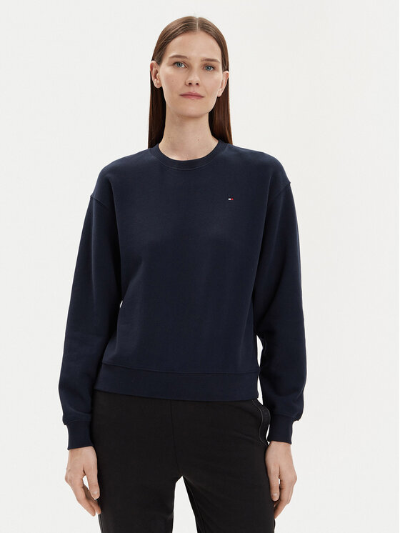 Női Pulóver Tommy Hilfiger, Méret: XXL, Sötétkék, Flag WW0WW41246
