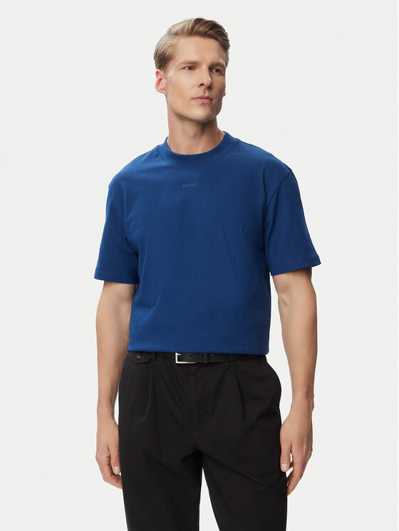 HUGO Tricou Dapolino 50488330 Albastru Regular Fit