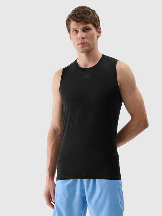 4F 4F T-Shirt 4FWSS25TFSLM461 Czarny Active Fit