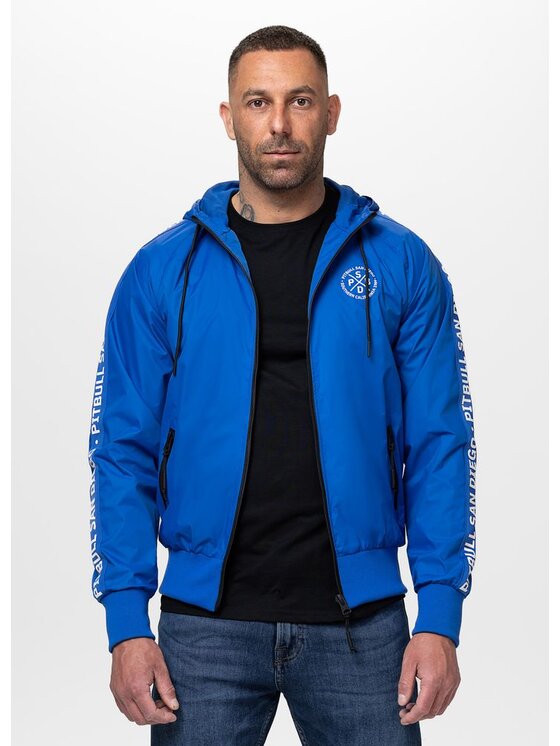 PITBULL PITBULL Kurtka przejściowa ATHLETIC TAPE Niebieski Regular Fit