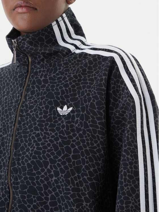 adidas adidas Jeansová bunda Firebird Aop KD8809 Šedá Oversize