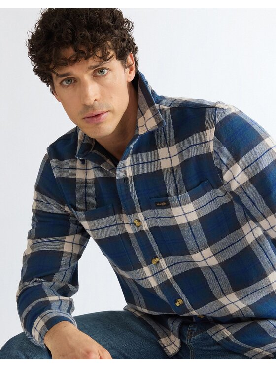 Wrangler Wrangler Koszula OVERSHIRT Kolorowy Regular Fit