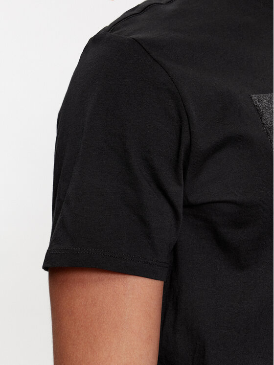 Guess Guess T-Shirt M4RI70 K9RM1 Μαύρο Slim Fit