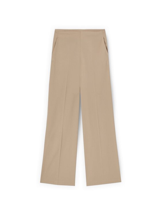 Motivi Motivi Spodnie materiałowe P03SQ004770N012 Kremowy Over Fit