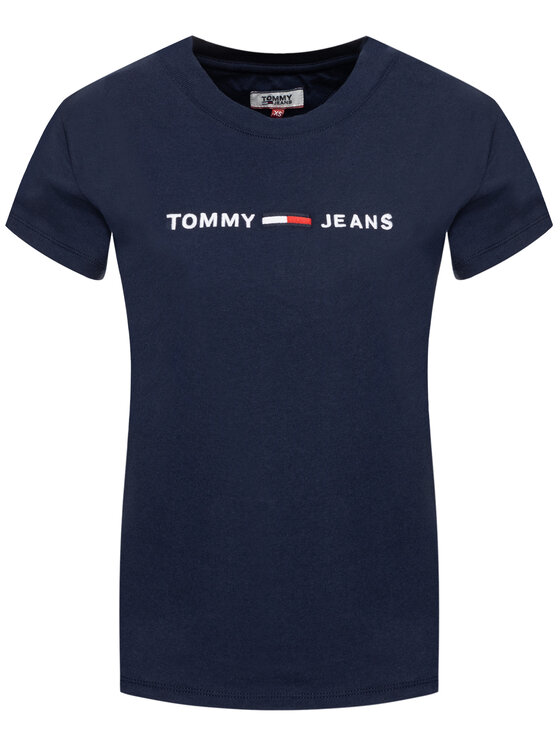 Tommy Jeans Tommy Jeans Tričko Clean DW0DW07429 Tmavomodrá Oversize