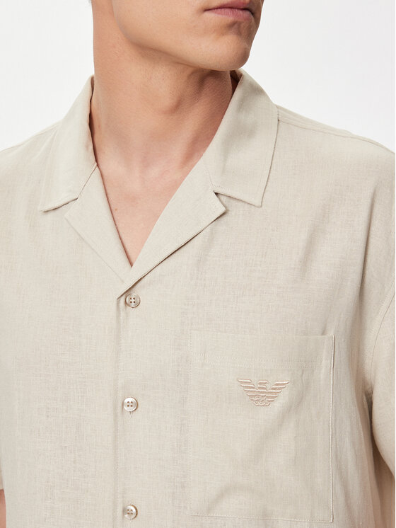 Emporio Armani Underwear Emporio Armani Underwear Camicia 211880 4R467 00040 Beige Regular Fit