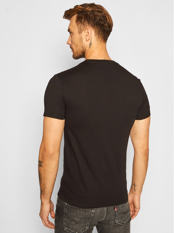 Calvin Klein Jeans Marškinėliai Mixed Technique J30J316602 Juoda Regular  Fit • Modivo.lt