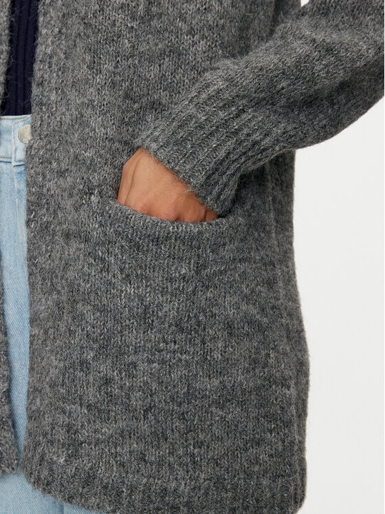 Noisy May Noisy May Cardigan Sutton 27030436 Gri Loose Fit