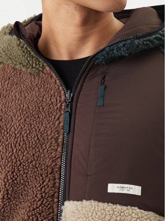 Element Element Bunda pro přechodné období Wolfe Sherpa ELYJK00225 Hnědá Regular Fit
