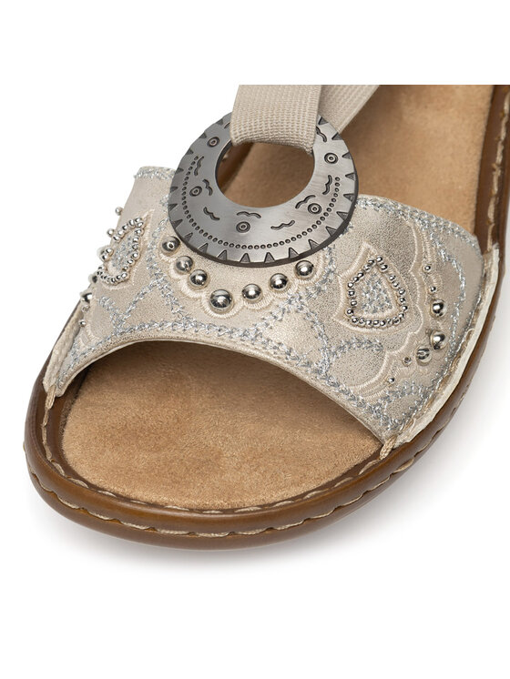 Rieker Rieker Sandalen 608B9-60 Goldfarben
