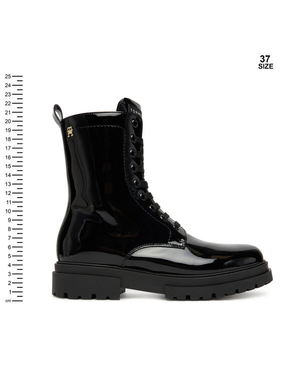 Tommy Hilfiger Tommy Hilfiger Turistická obuv Lace-Up Bootie T4A5-34025-0775 D Černá