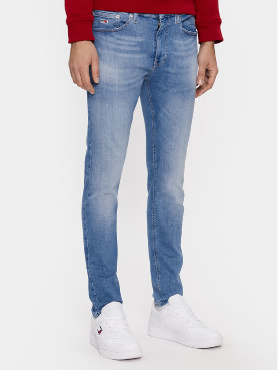 Tommy Jeans Džinsi Austin DM0DM18160 Zils Slim Fit