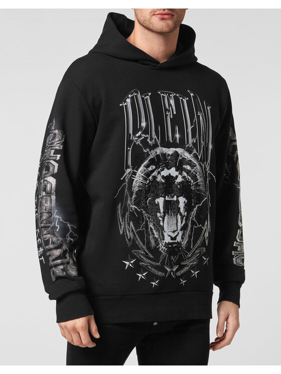 PHILIPP PLEIN PHILIPP PLEIN Mikina 471 Černá Regular Fit
