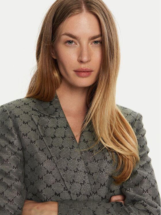 LOLA CASADEMUNT LOLA CASADEMUNT Marynarka MF2402003 Szary Regular Fit