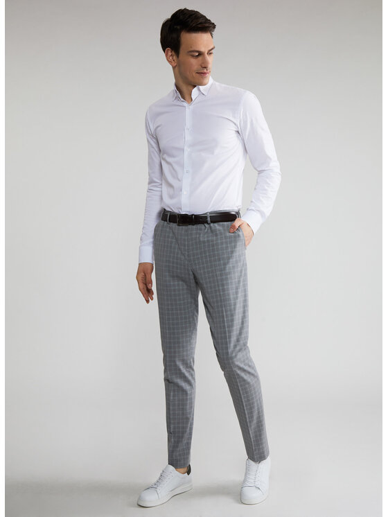 Pako Lorente Pako Lorente Spodnie garniturowe P22SF-6G-008 Szary Slim Fit