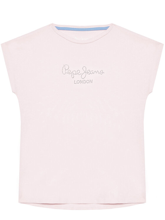 Pepe Jeans Pepe Jeans T-Shirt Nuria PG502460 Růžová Regular Fit