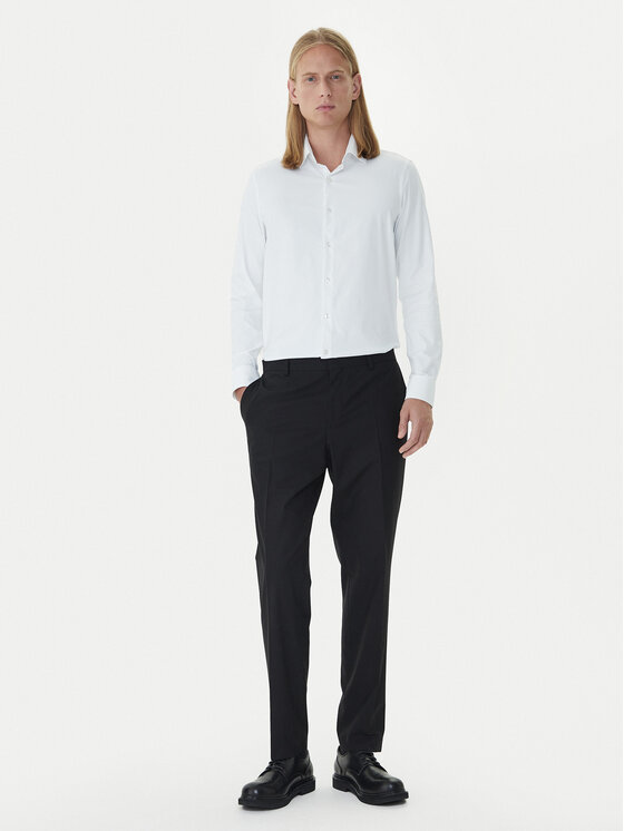 Calvin Klein Calvin Klein Риза LV019EU025 Бял Slim Fit