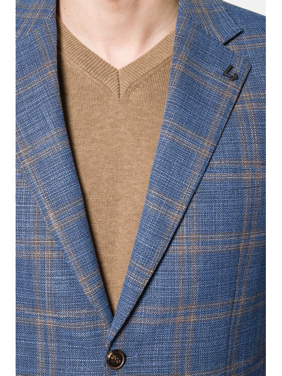 Lancerto Lancerto Marynarka Florence MA131123000016.NIEBIESKI Niebieski Slim Fit