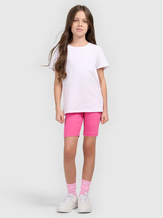 4F 4F Legginsy 4FJWSS26TSTIF028 Różowy ciemny