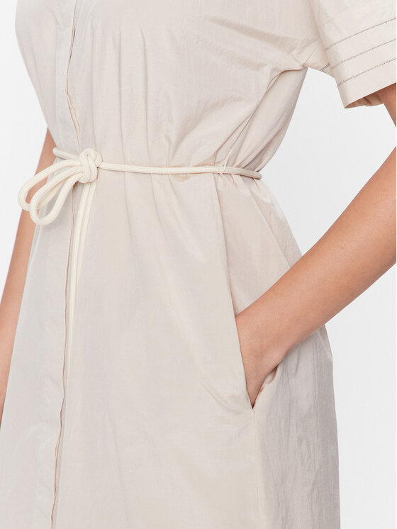 Peserico Peserico Marškinių tipo suknelė S02136A Smėlio Regular Fit