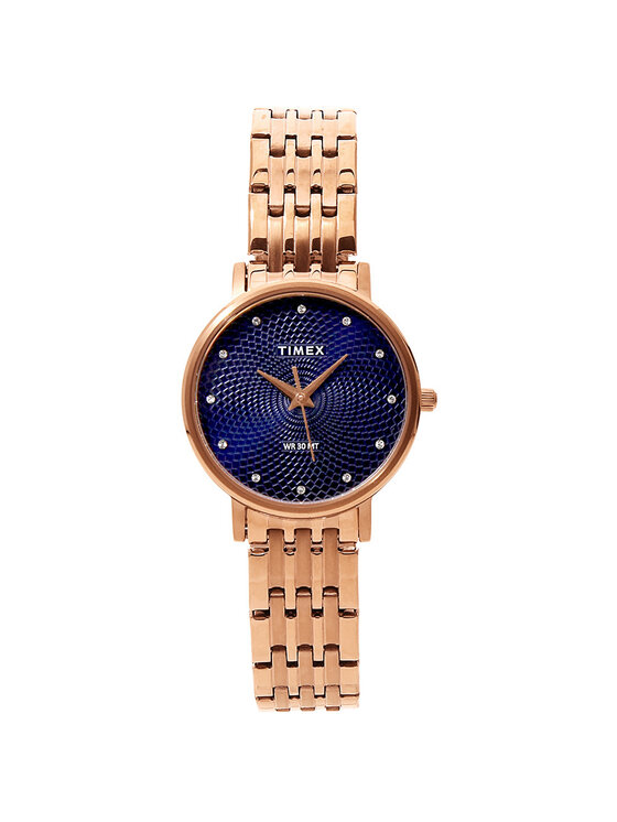 Timex Timex Zegarek TW2T38600 Różowe złoto