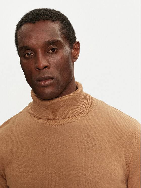 Brave Soul Brave Soul Rollkragenpullover MK-230HUME06 Braun Regular Fit