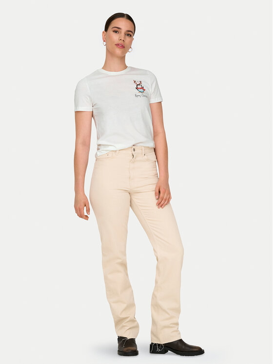 ONLY ONLY Póló Kita 15331069 Fehér Regular Fit