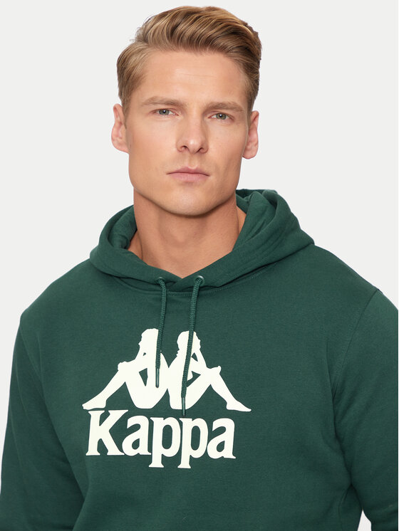 Kappa Kappa Džemperis ar kapuci Malmo 3 Auth Kontemporary 341M43W Zaļš Regular Fit