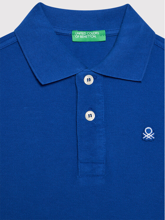 United Colors Of Benetton United Colors Of Benetton Polo 3089C3135 Niebieski Regular Fit