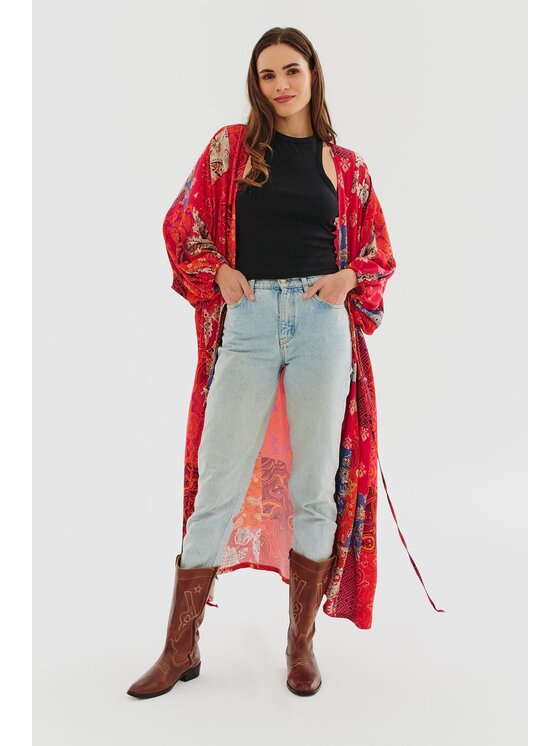 NAOKO NAOKO Každodenné šaty Boho Spirit Červená Regular Fit