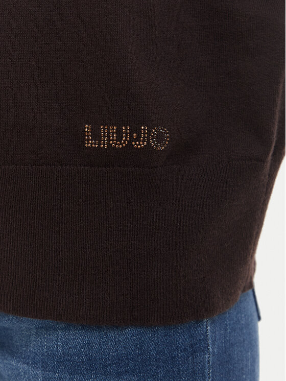 Liu Jo Liu Jo Пуловер WF6445 MA16R Тъмнокафяв Regular Fit