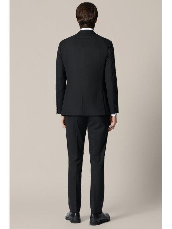 Lancerto Lancerto Garnitur Apricale GA073225000001 Czarny Slim Fit