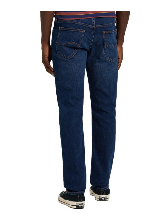 Lee Lee Jeansy Daren Zip Fly Granatowy Straight Fit