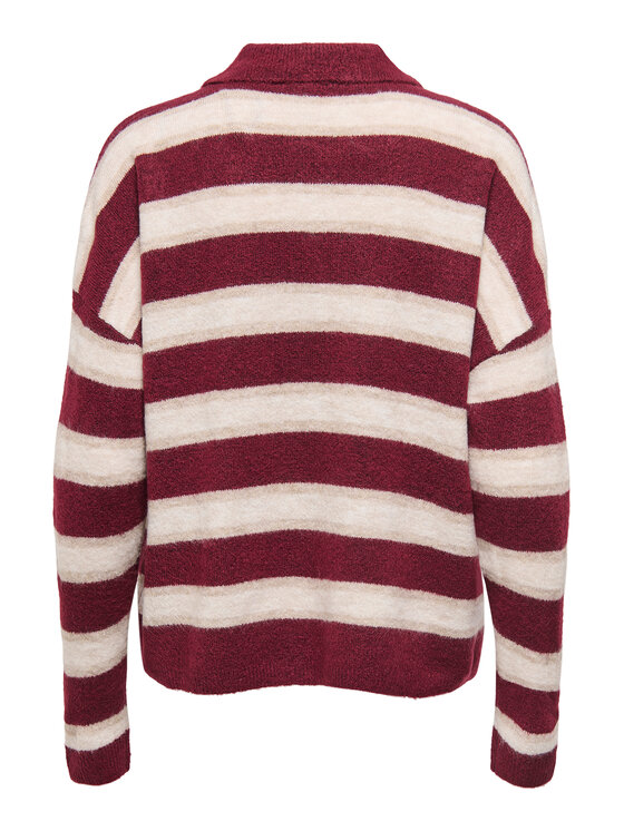 ONLY ONLY Džemper Talio 15358606 Tamnocrvena Regular Fit