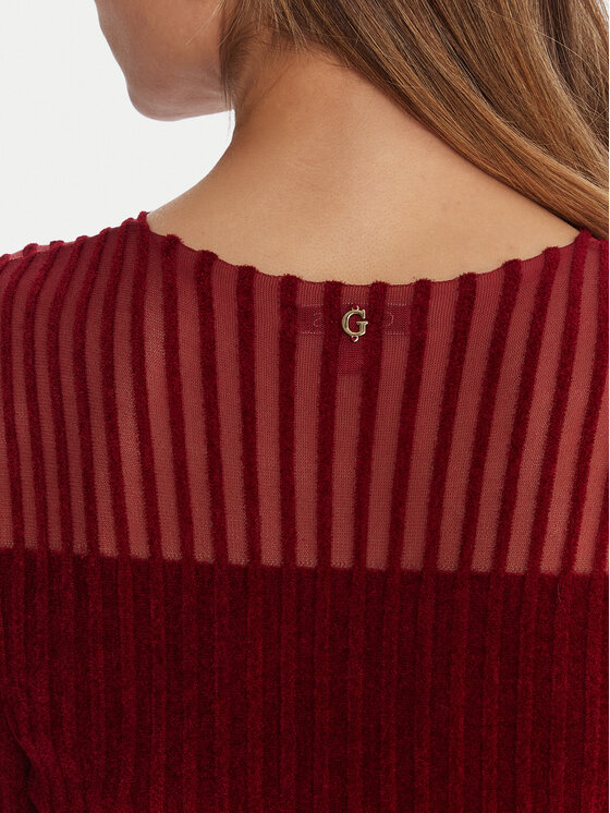 Guess Guess Pullover W5BR62 Z0890 Rot Slim Fit