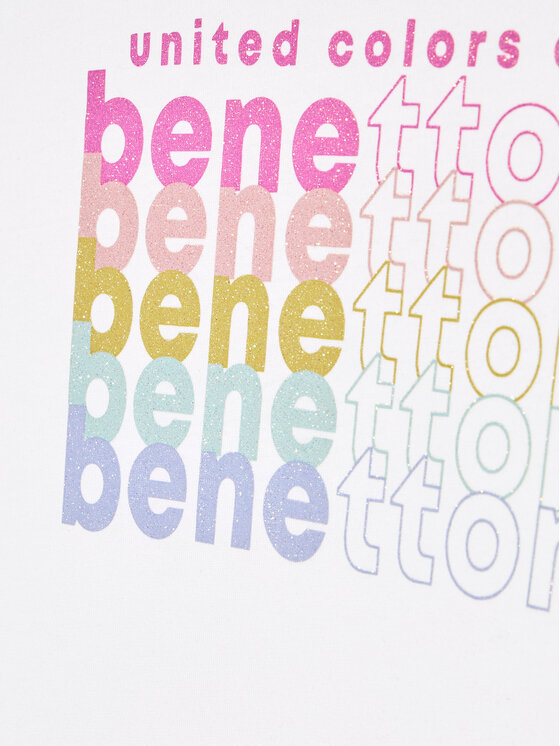 United Colors Of Benetton United Colors Of Benetton T-Shirt 3I1XC105O Bílá Regular Fit