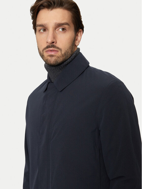 Sisley Sisley Tenchcoat 2X3RSN03G Blau Regular Fit
