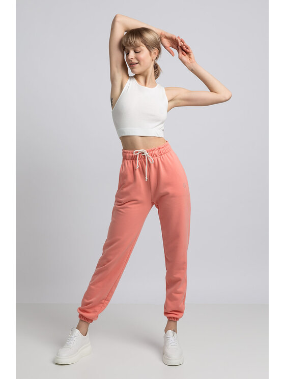 LaLupa LaLupa Spodnie piżamowe LA053 Pomarańczowy Comfortable Fit