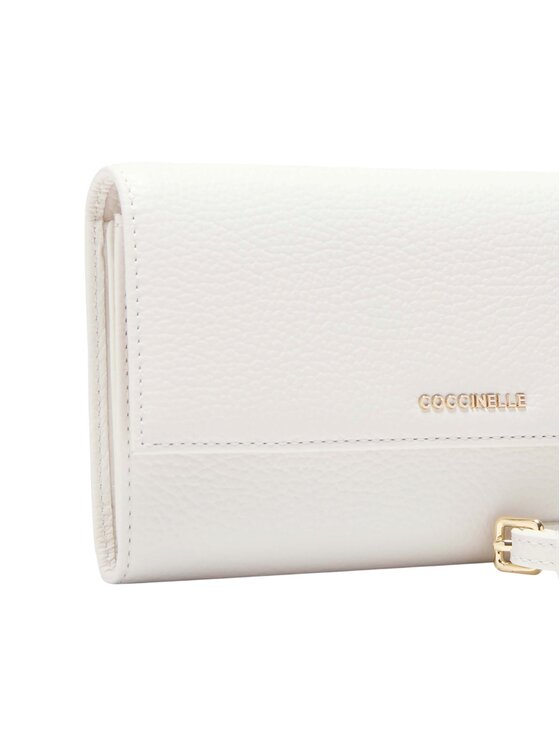 Coccinelle Coccinelle Portafoglio METALLIC S24 Bianco