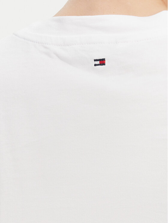 Tommy Hilfiger Tommy Hilfiger Póló WW0WW45522 Fehér Regular Fit