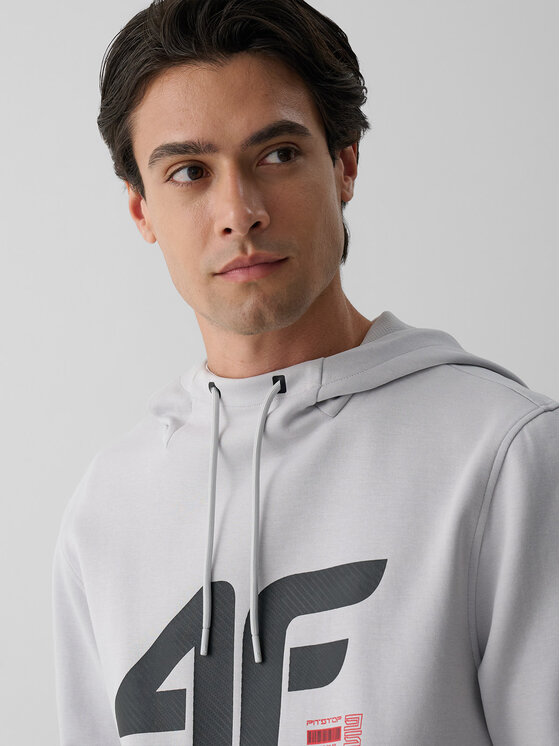 4F 4F Bluza COMMERCIAL Szary jasny Regular Fit