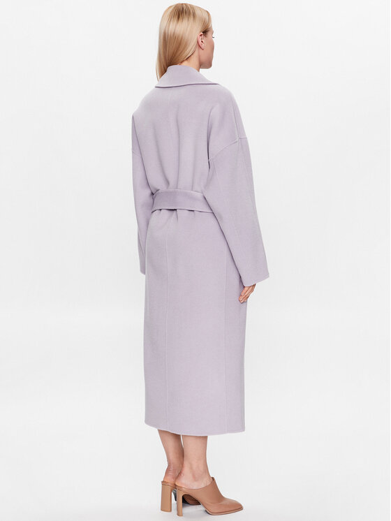 Calvin Klein Calvin Klein Wollmantel K20K205855 Violett Regular Fit