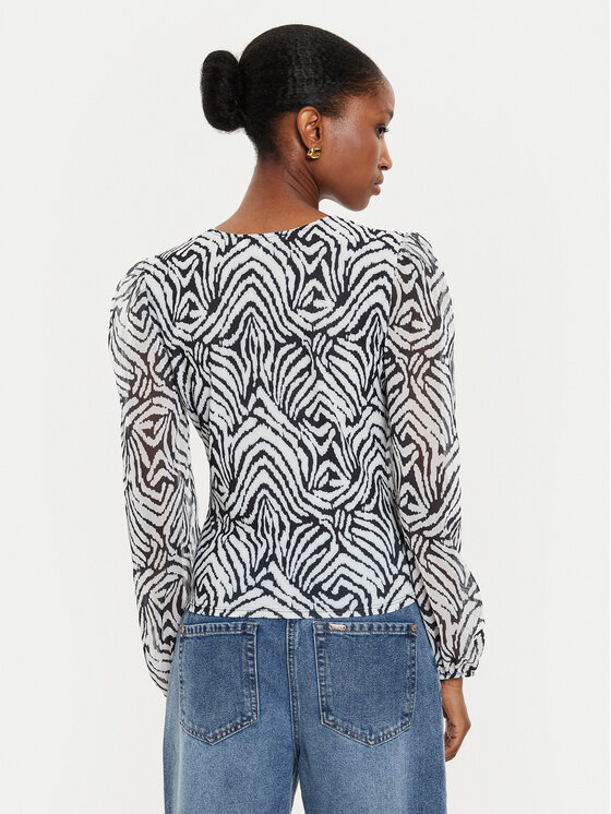 Morgan Morgan Bluse 242-TMALO Schwarz Regular Fit