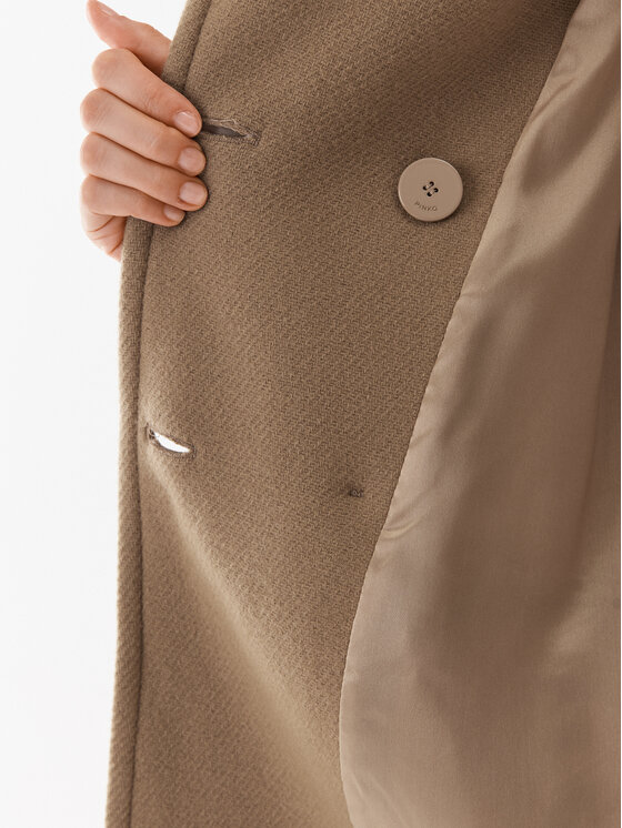 PINKO Pinko Wollmantel Effetto 101747 Y7DY Braun Regular Fit